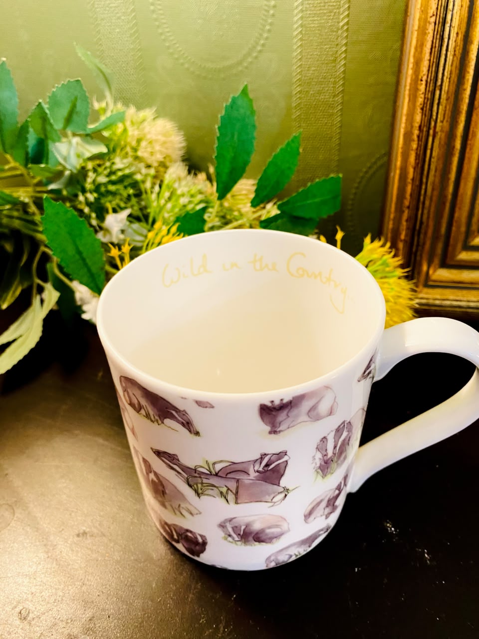 Wild in the Country Badger Fine Bone China Mug 4.5 Inch