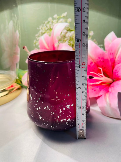 Lustre Fruit Punch Scented Candle Purple Crystal Approx. 10 cm