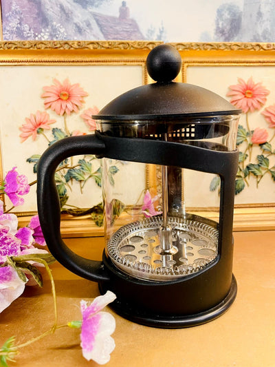 Black Glass French Press Coffee Maker