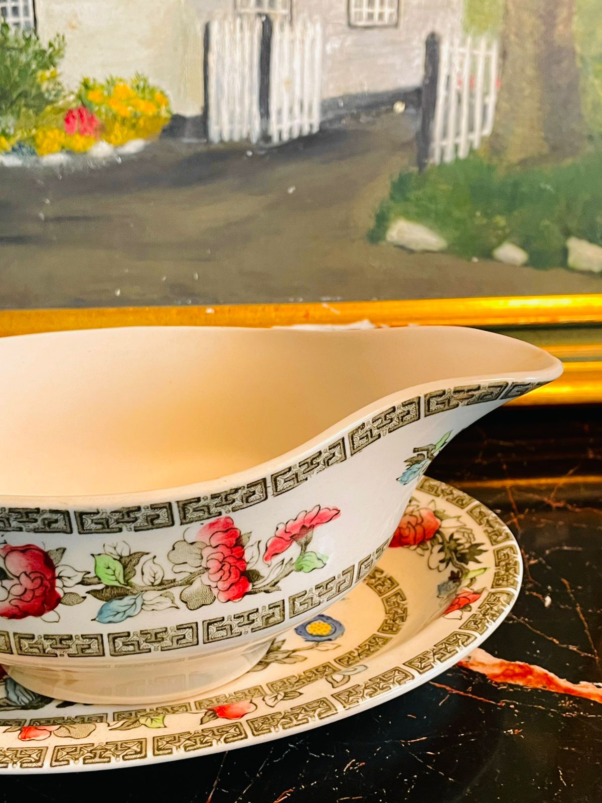 Johnson Bros Gravy Boat with Underplate – Made in England