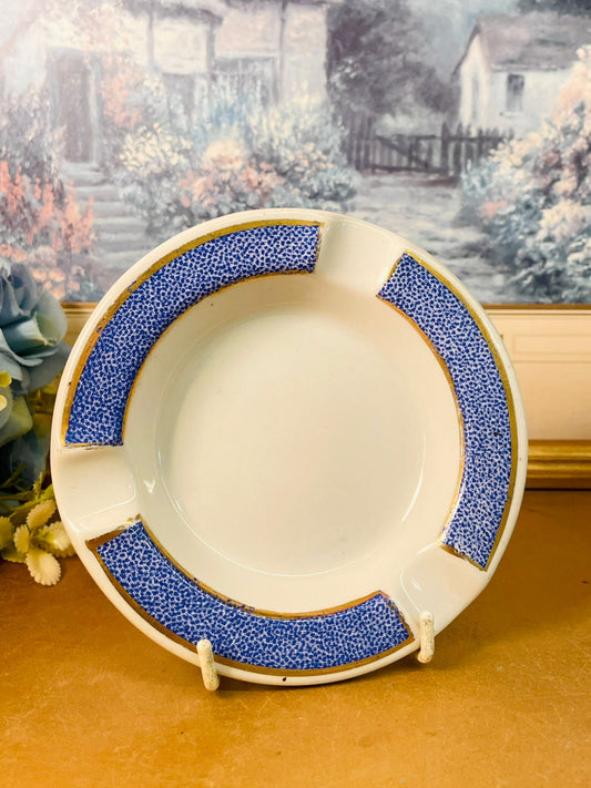 Vintage Royal Doulton Rocklite Blue Rim Decor Plate
