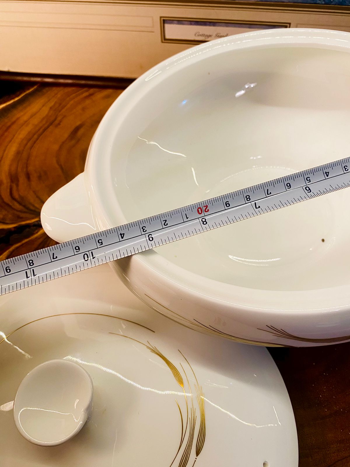 Wedgwood Serenity Bone China Covered Serving Bowl