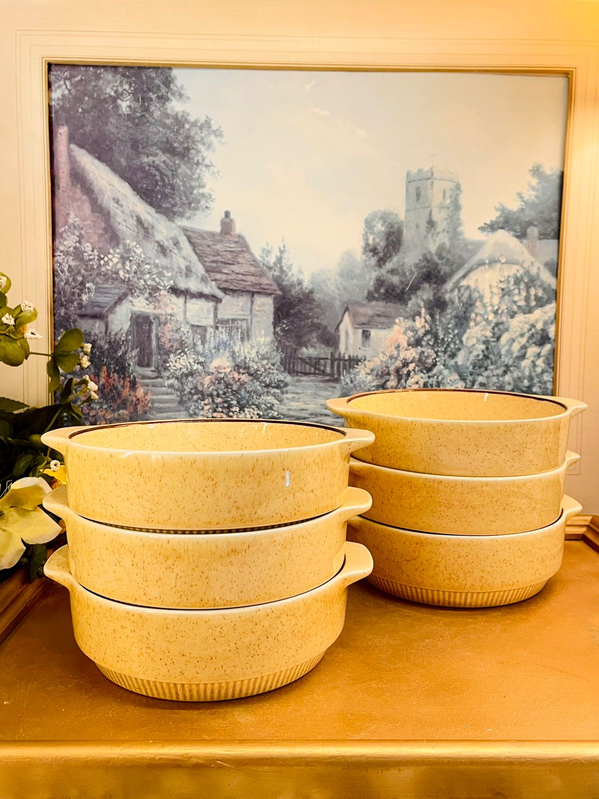 Vintage Poole England Ovenproof Casserole Dish Set of 6