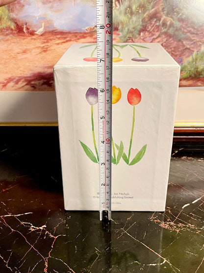 Floral Tulip 3-Drawer Mini Storage Chest with Matching Address Book – Decorative Organizer Set
