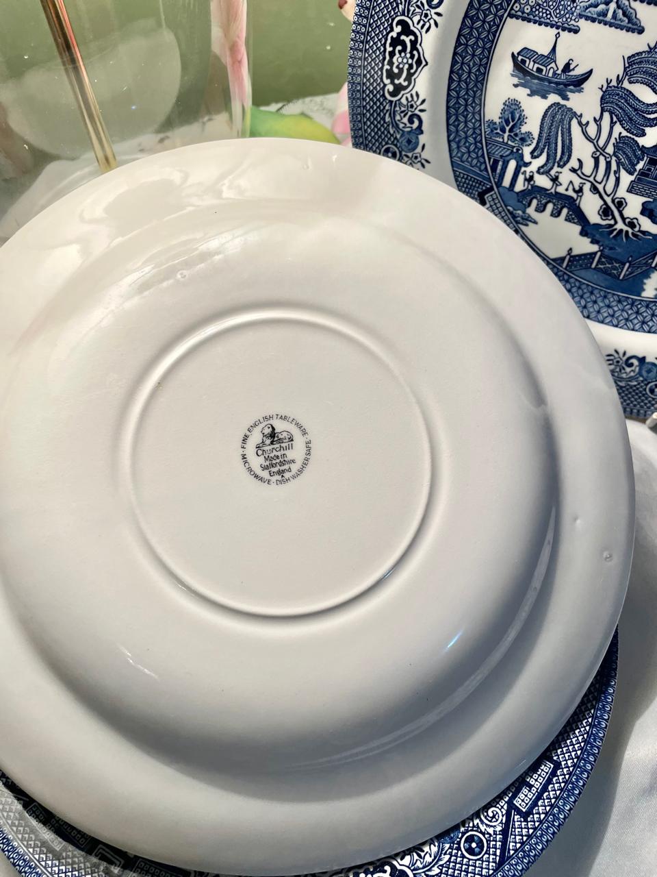 Churchill Blue Willow 10 Inch Decorative Plates – 3 Pieces ( Each Price)