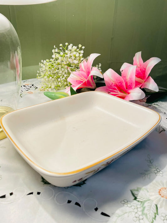 Vintage Harvest Rectangular Serving / Baking Dish 11"