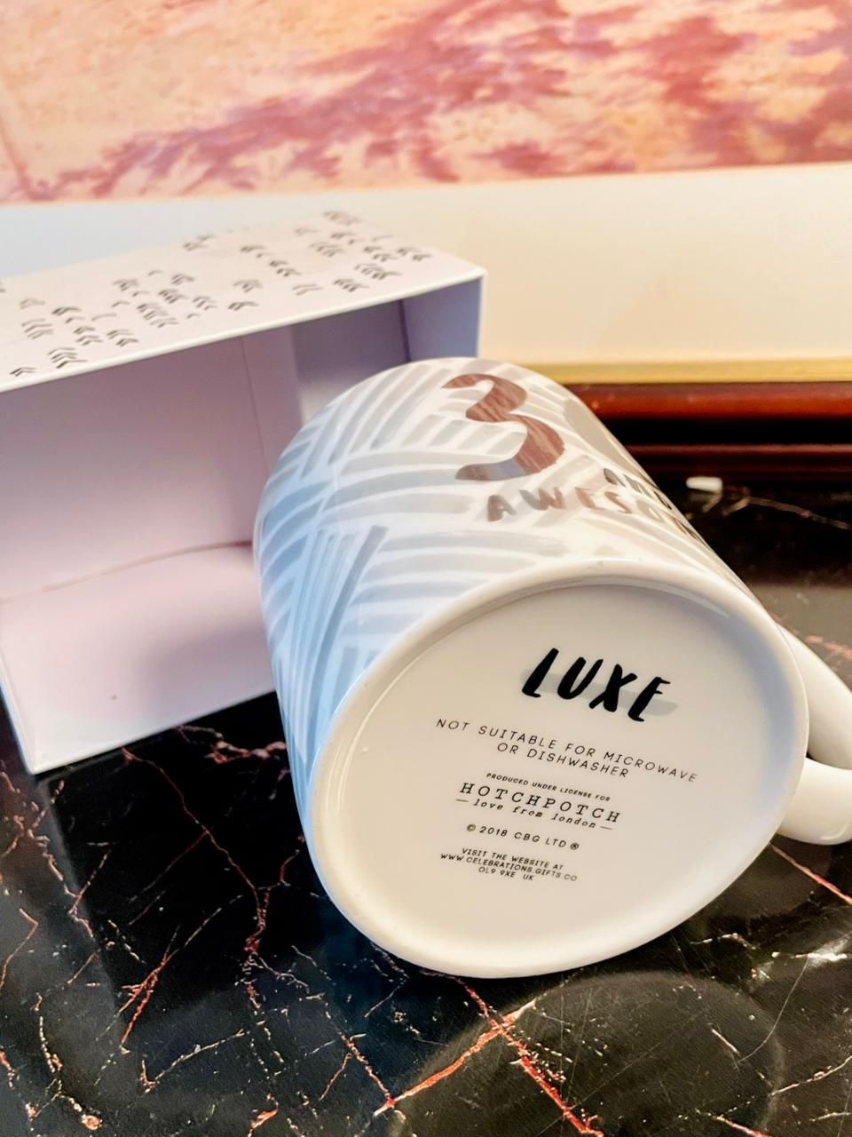 “30 & Awesome!” Luxe Ceramic Mug with Gift Box