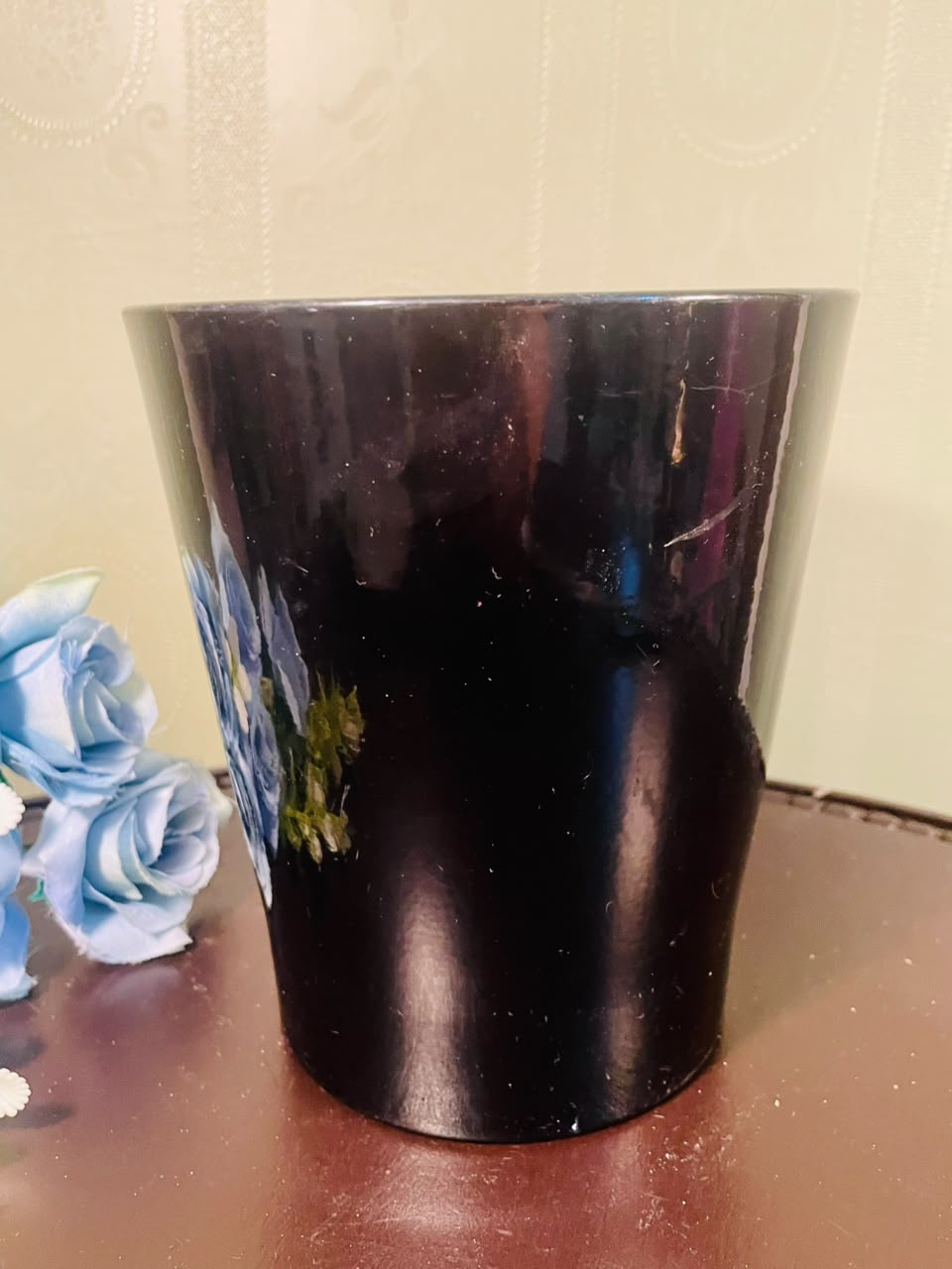 Black Ceramic Planter Pot – 6 Inch Decorative Plant Holder