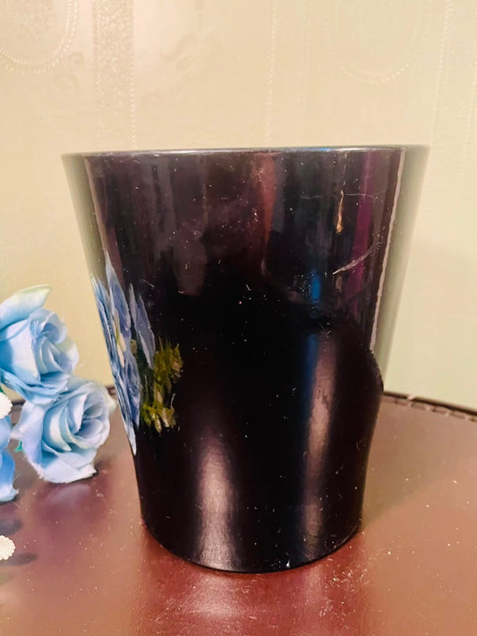 Black Ceramic Planter Pot – 6 Inch Decorative Plant Holder
