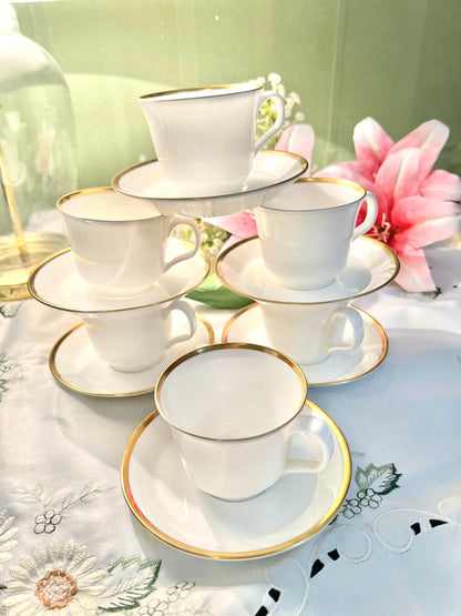 Minton Horizon H5253 Bone China 6 Persons Cup & Saucer Set