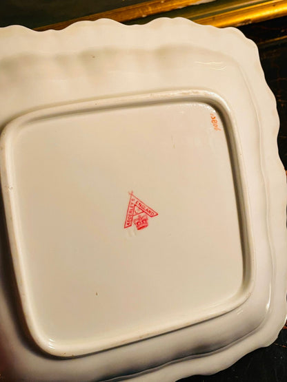 Royal S England Cobalt Blue & Gold Square Serving Dish – Vintage