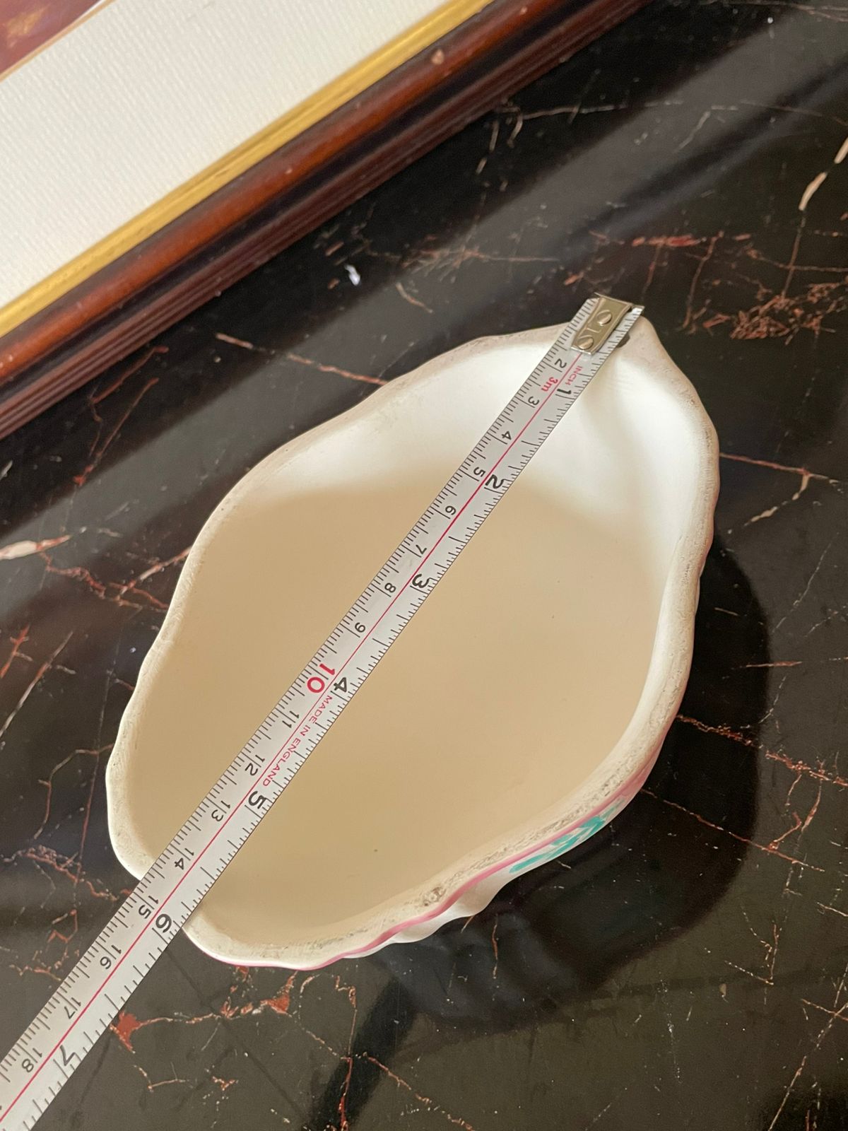 Vintage Ceramic Deep Serving Bowl –  Strawberries molds Print (England)