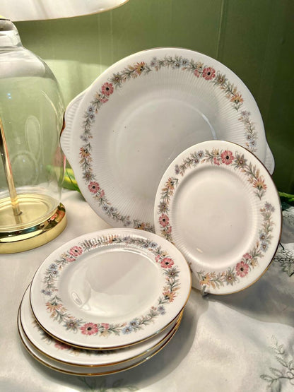 Royal Albert Belinda Bone China 5-Piece Cake Set, England