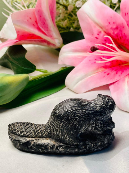 Vintage Porcupine Figurine Woodland Animal Ornament 9 cm