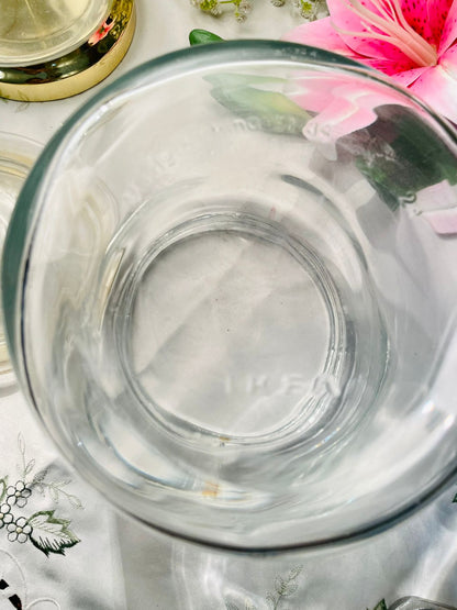 IKEA Large Clear Crystal Storage Jar with Lid 7 in