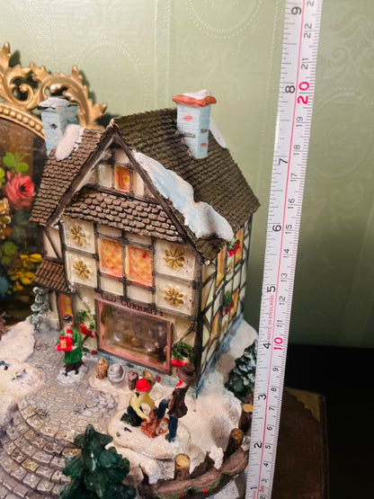 Vintage Lighted Old Curiosity Shop Christmas Village
