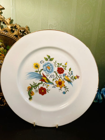 Regency Bone China Bird & Floral Decorative Plate