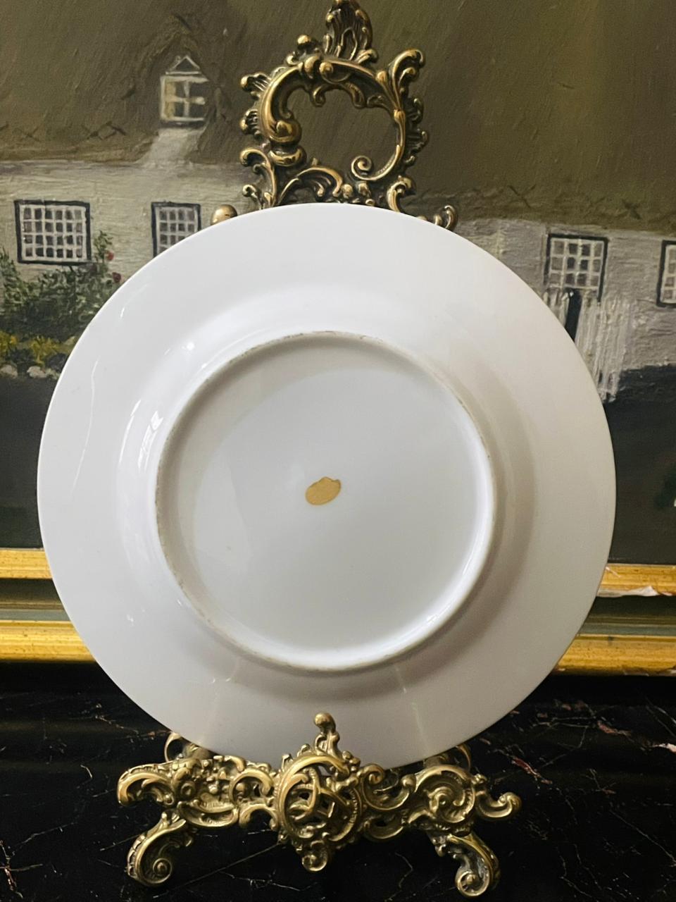 Elegant Ruby Anniversary Metallic Golden Décor Plate – 6 to 7 Inch Collectible Made in England