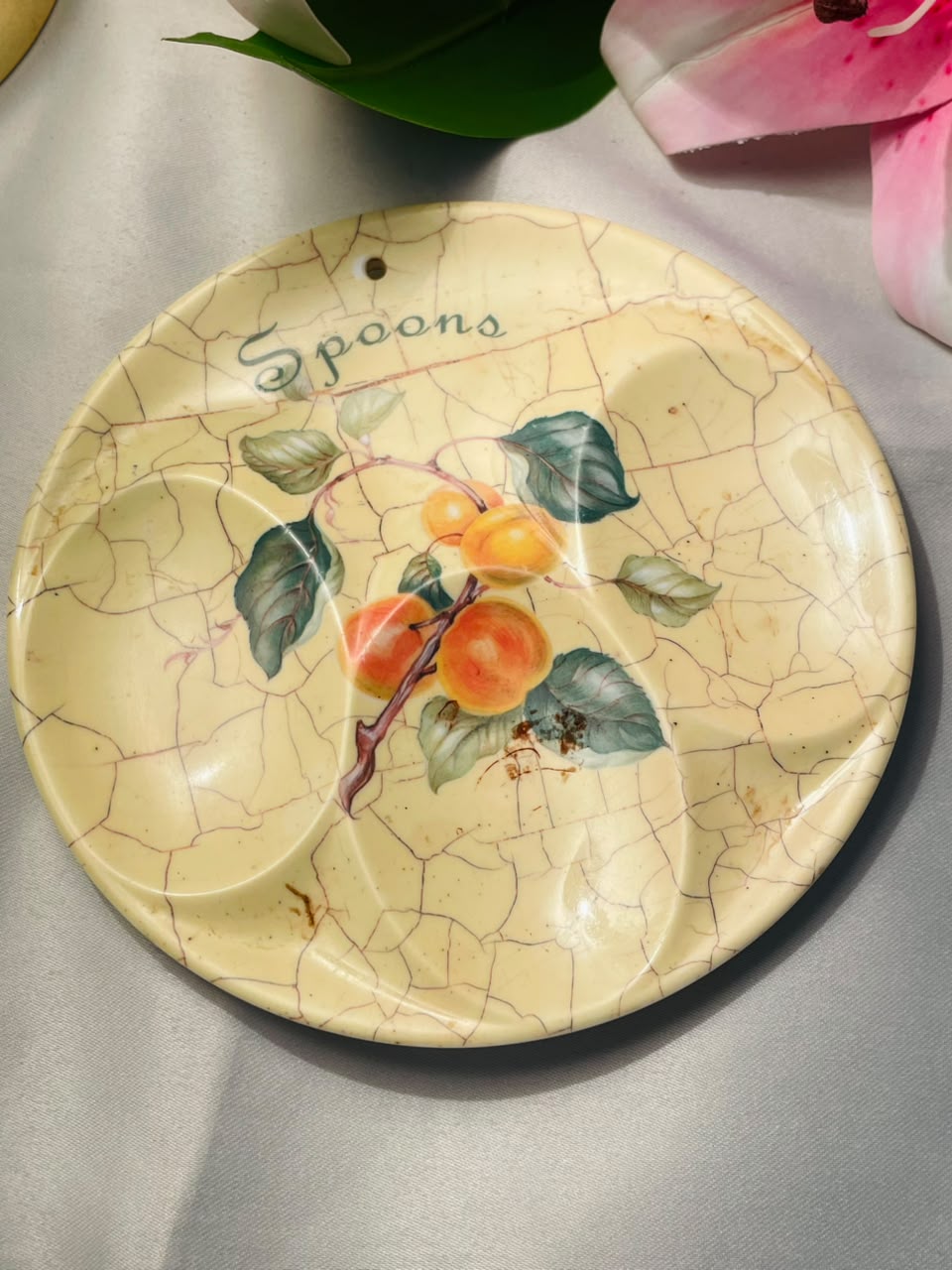 Cloverleaf Spoons Fruit Design Spoon Rest Approx. 15 cm