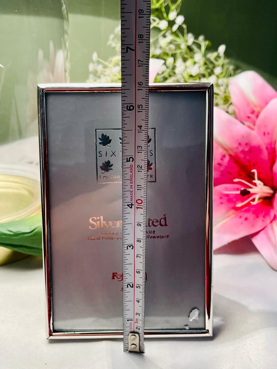 Silver-Plated Brass Photo Frame 16 cm