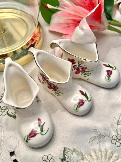 Floral High-Heel Shoe Miniature Decor ( Each) 3 inches