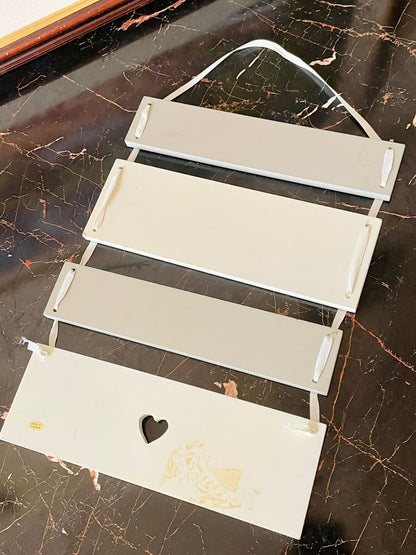 American Creed 4-Step Wooden Wall Plaque – Love,Laughter and happily ever after