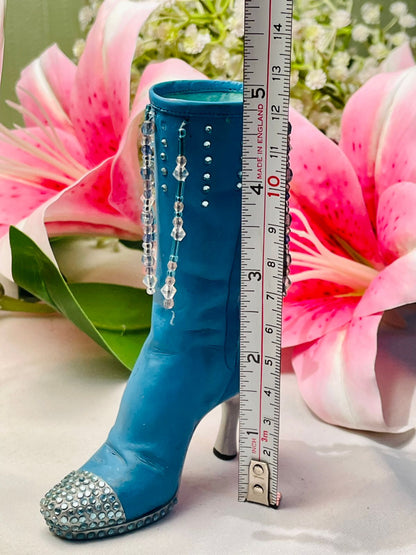 Just The Right Shoe Groovy Baby Blue Boot Miniature 5 in