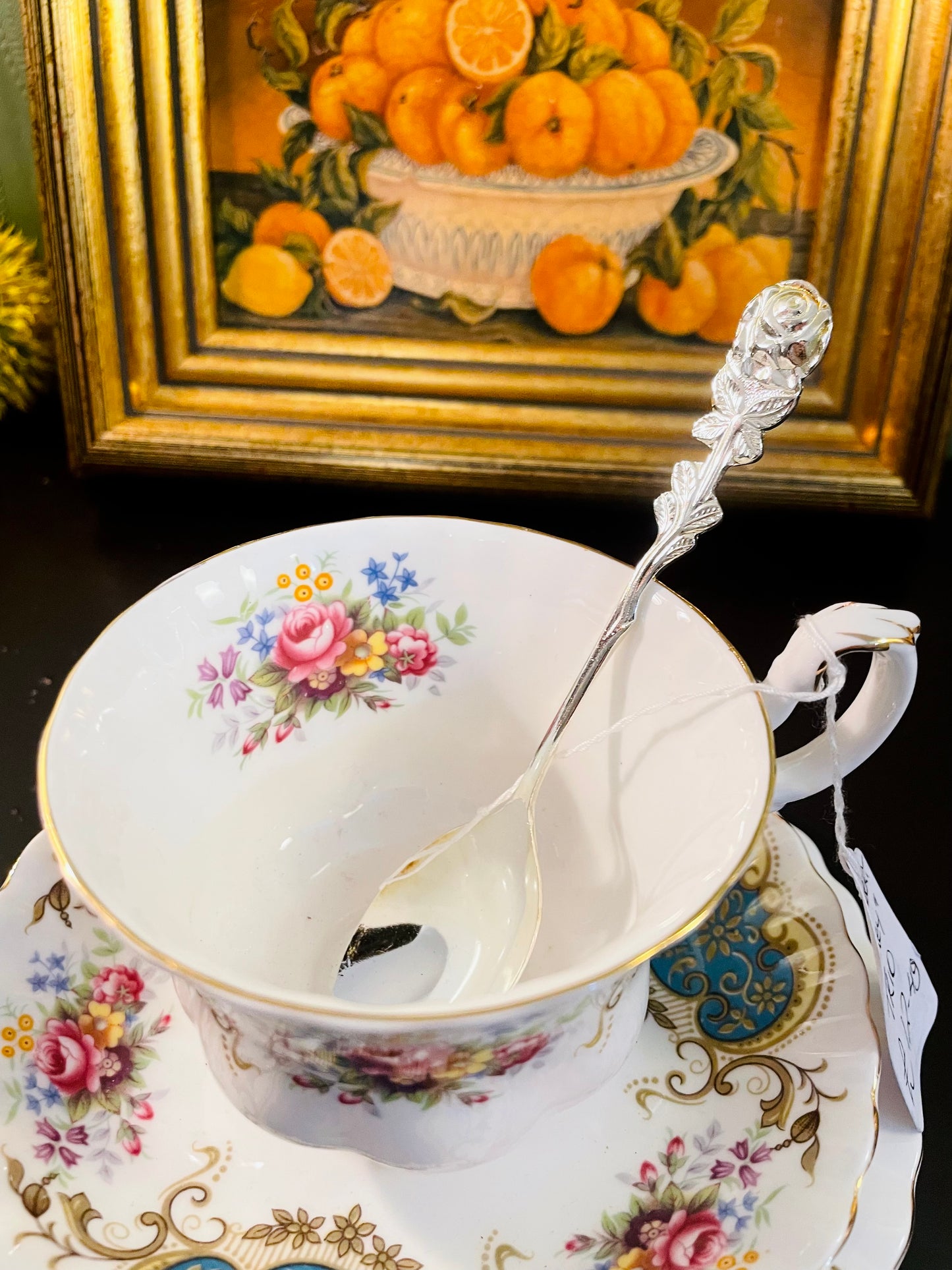 Vintage Royal Albert Berkeley Bone China Trio with Spoon