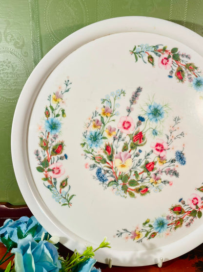 Multicolour Floral Ceramic Serving Platter – 12 Inch