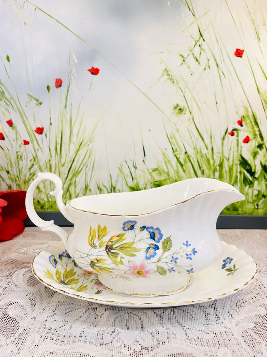 Richmond Wild Anemone Bone China Gravy Boat Set
