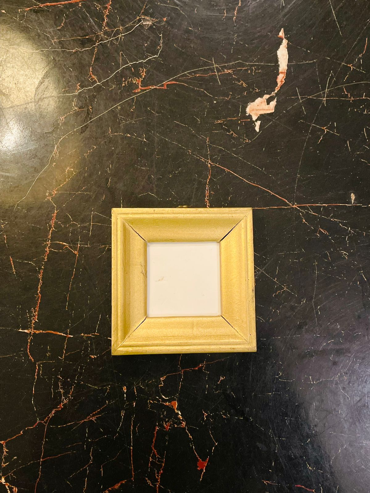 Small Gold Square Photo Frame 3.5 inch