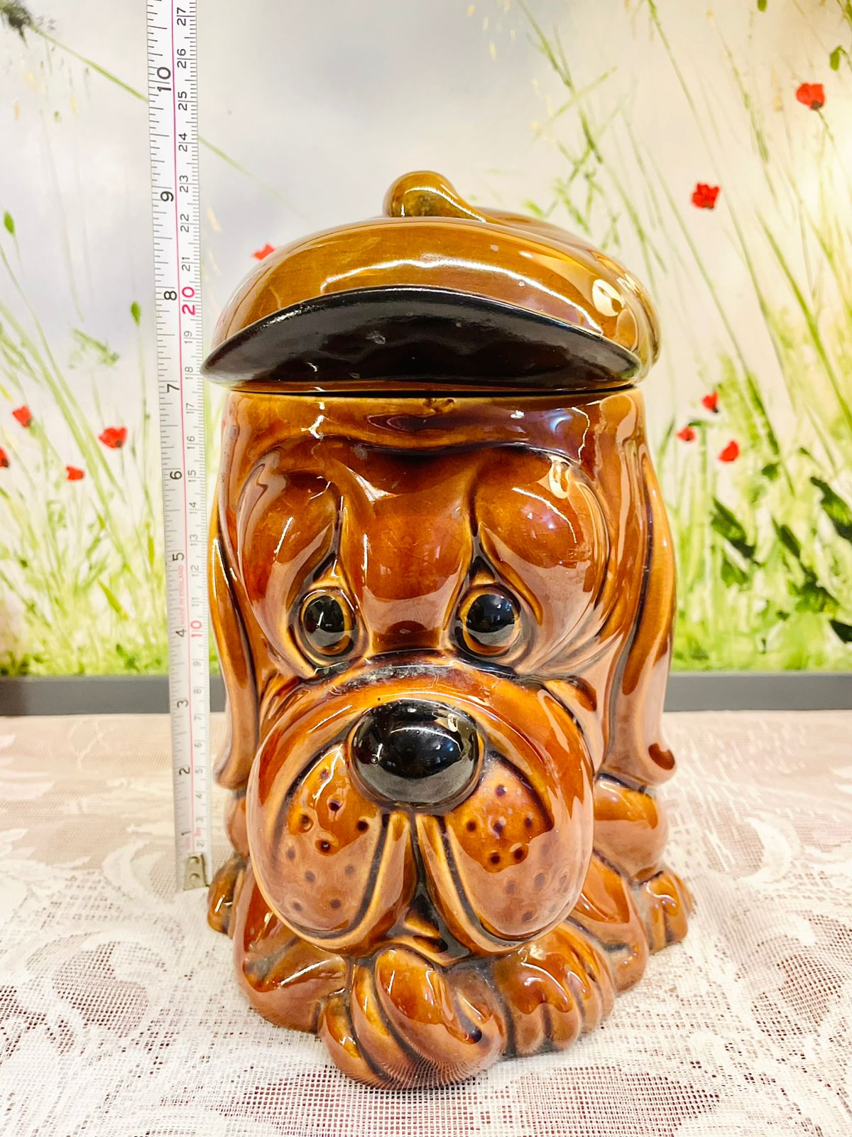 Vintage Dog Biscuit Jar Made in England