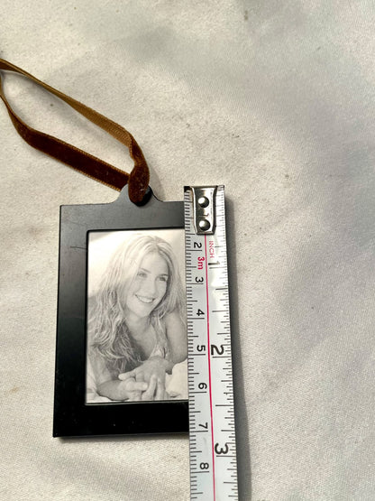 Black Hanging Mini Photo Frame Ornament – 3 Inch