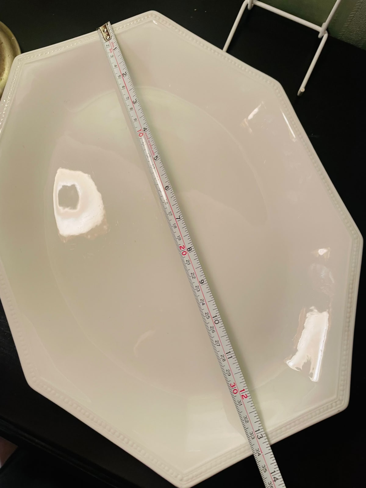 Johnson Bros Heritage White Octagonal Serving Platter
