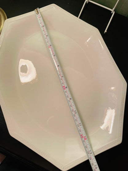 Johnson Bros Heritage White Octagonal Serving Platter