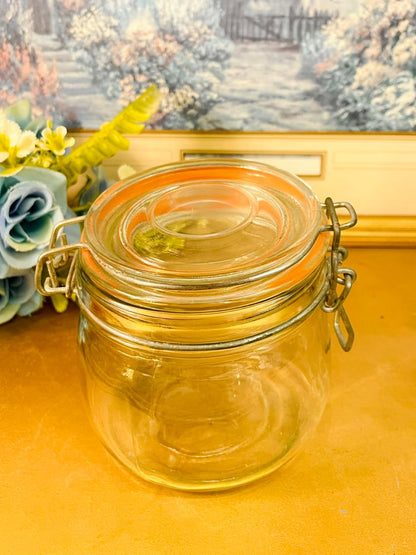 Mini Airtight Glass Jar Clip Lock Small Storage Container
