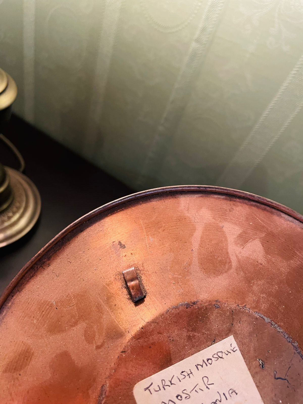 Turkish Copper Mosaic Wall Plate 7 Inch