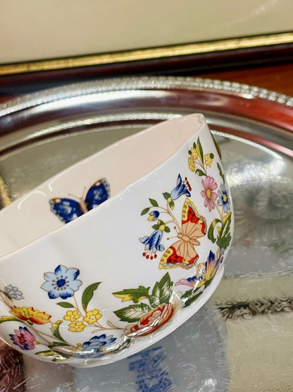 Aynsley Cottage Garden Var-i-eté Bowl – Fine Bone China – England