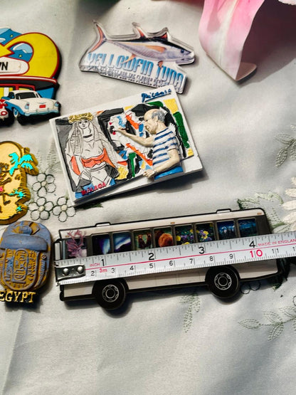 Fridge Magnet 6-Piece Travel Souvenir Magnet Set Jamaica Egypt & Denali