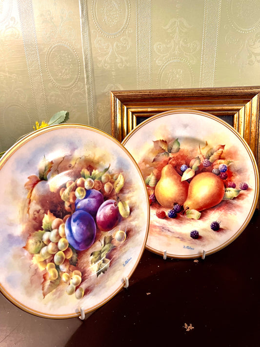 Vintage Fruit Decorative Plate – 8 Inch Wall Plate (each)