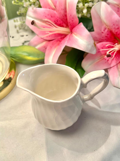 White Ceramic Milk Jug – 4.5 Inch