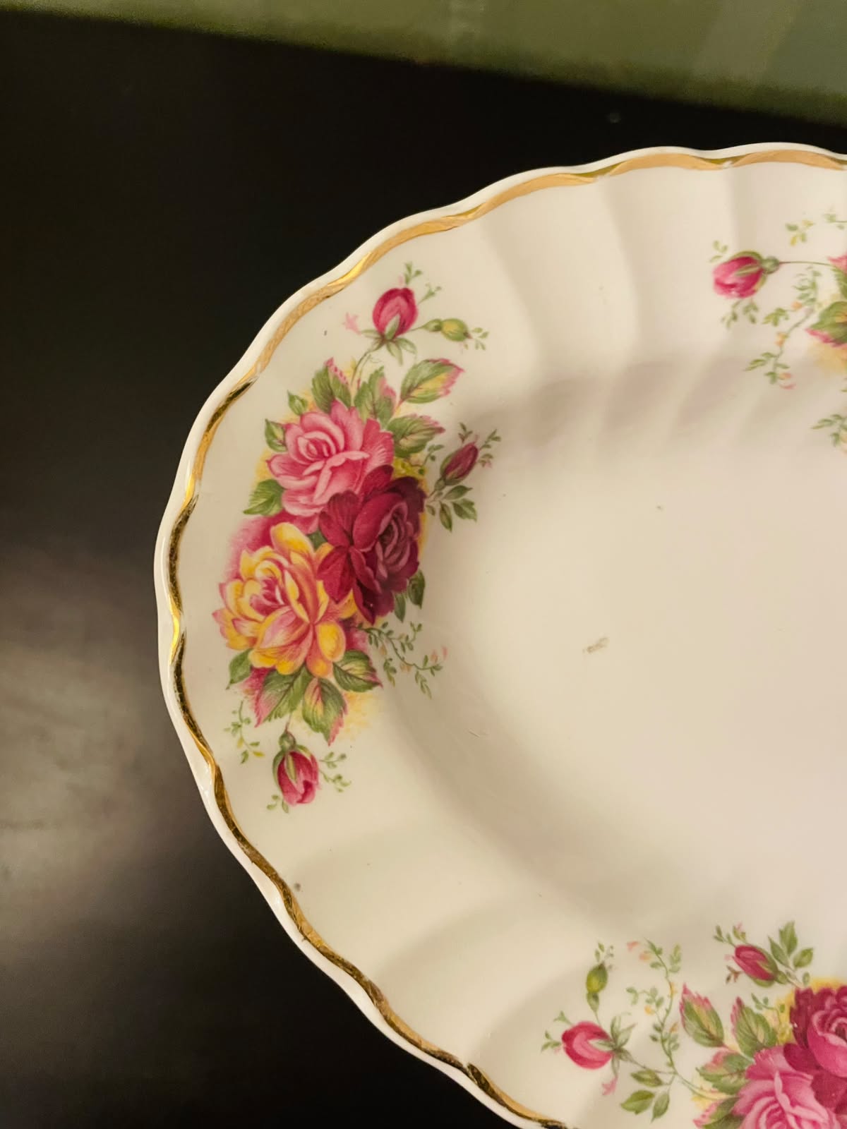Myott Rose Garden Ironstone Oval Serving Dish