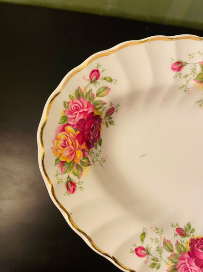 Myott Rose Garden Ironstone Oval Serving Dish