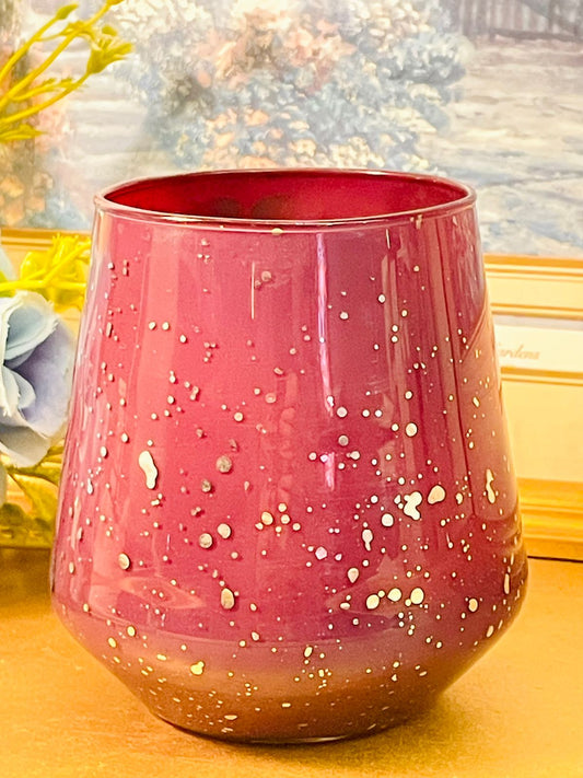 Lustre Fruit Punch Scented Candle in Speckled Glass