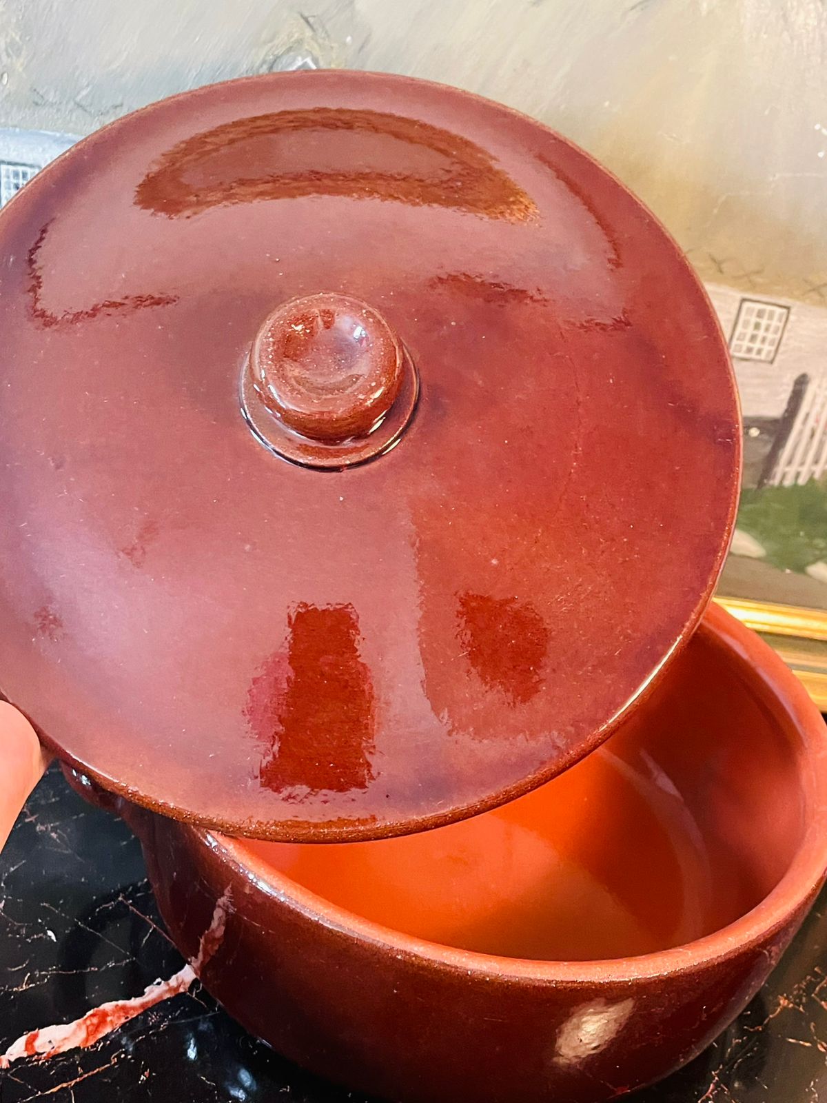 Large Teracotta Tureen / Casserole Dish with Lid for cooking purpose – Made in Germany