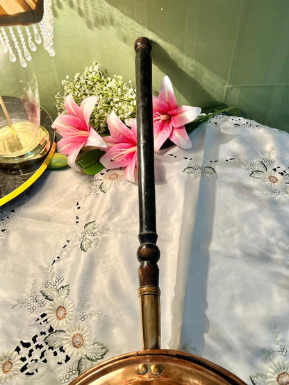 Vintage Copper Handled Warming Pan 24cm