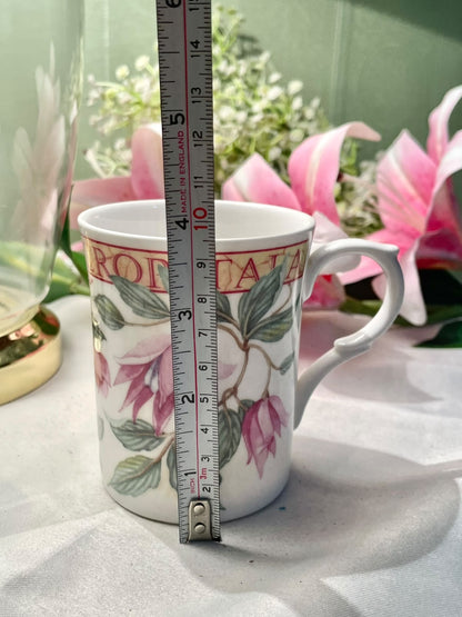 Staffordshire Tableware Floral Fine Bone China Mug 10cm - 1 Piece