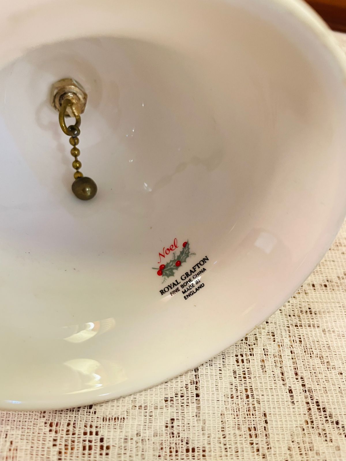 Royal Grafton Noel Holly Bone China Bell
