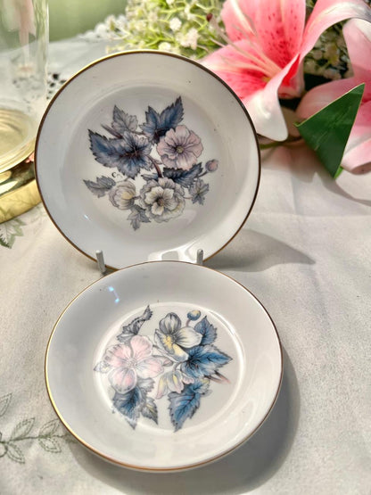Royal Worcester Fine Bone China Floral Dishes Set of 2 10–11 cm