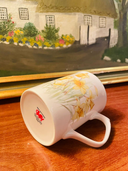 Floral Tea Mug, Coffee Mug, Fine Bone China, England